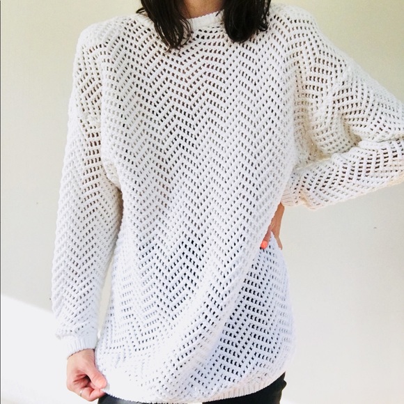 Oversized wide knit sweater - Picture 7 of 8